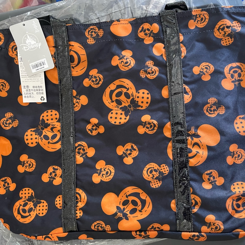 Disney Mickey and Minnie Halloween Tote Bag